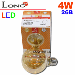 (코스모스) LONG LED 에디슨볼구 일반형 G80 4W 26베이스