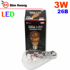 (신광전구) 포커스 LED 엘디자인램프 ST64 3W 26베이스