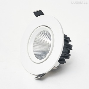 LED COB 10W 3인치 크로 직회전 매입등 70파이.
